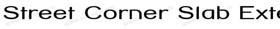 Street Corner Slab Extend字体转换